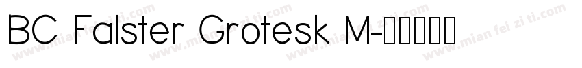 BC Falster Grotesk M字体转换